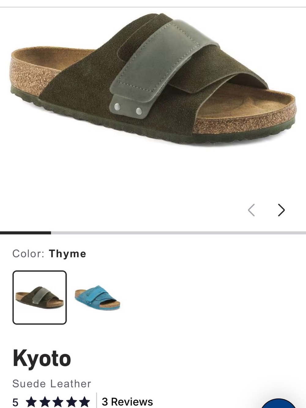 Birkenstock Green Suede Two-Strap Slide Sandals NWT 42 11